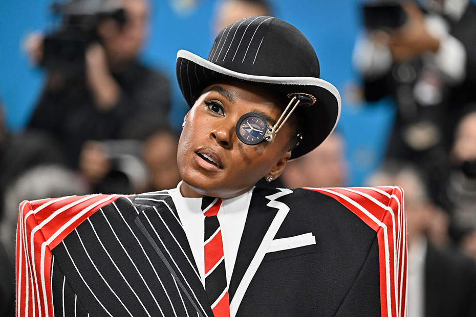 Janelle Monae attends The Metropolitan Museum of Art's Costume Institute benefit gala celebrating the opening of the "Superfine: Tailoring Black Style" exhibition in New York.